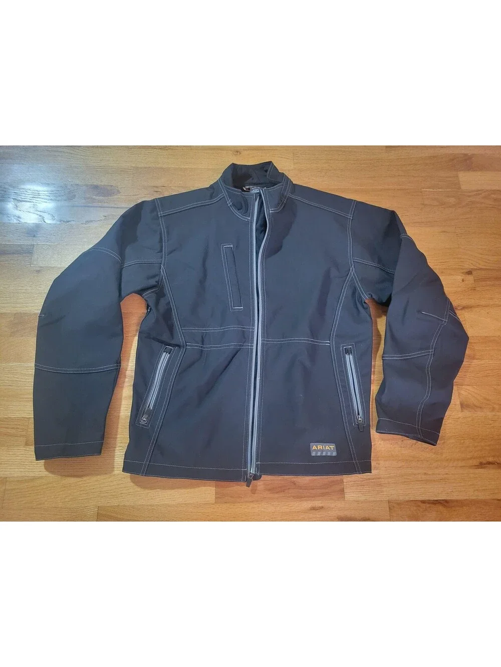 Ariat Rebar Jacket Mens Medium Black Softshell Full Zip Workwear Jacket